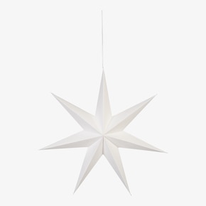 Étoile décorative en papier plié