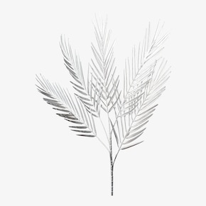 Kunst-Zweig Palmblatt