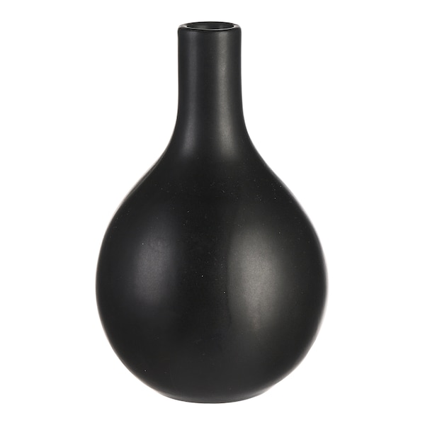 Vase mat, noir