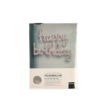 Folienballon-Set Happy Birthday