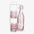 Flasche & Gläser-Set Tom mit Halterung rosa
