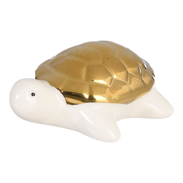Deko-Figur Schwimmschildkröte, gold