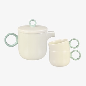 Teekannen- & Tassen-Set Ring