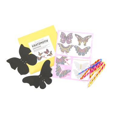 Kratzmotiv Schmetterling