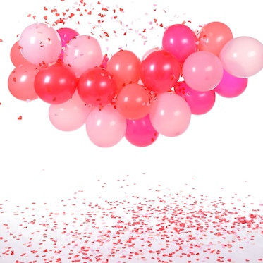 Partydeko-Set Love Ballons & Konfetti