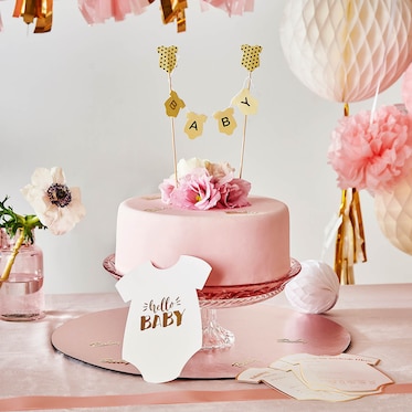Set de décoration de gâteau Babyshower