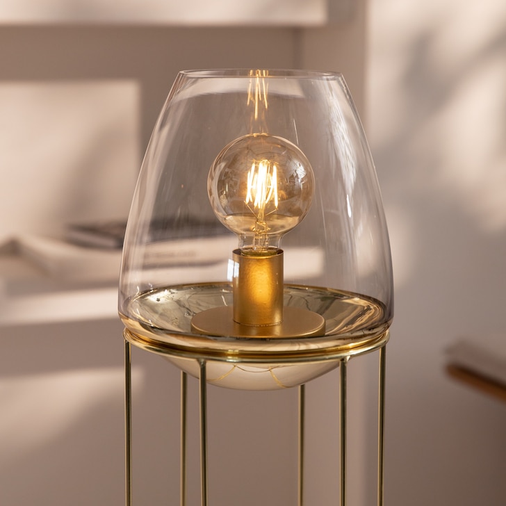 Deko-Set Vase mit Ständer & Lichtobjekt