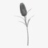 Kunstblume Protea silber
