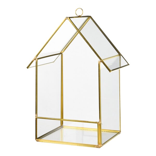 Deko-Glashaus, gold