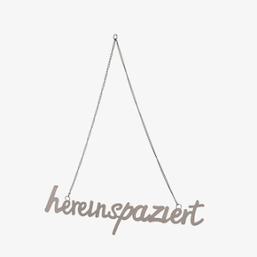 Pendentif décoratif Hereinspaziert (Entrez)