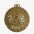 Glas-Weihnachtskugel Roundgranulat gold