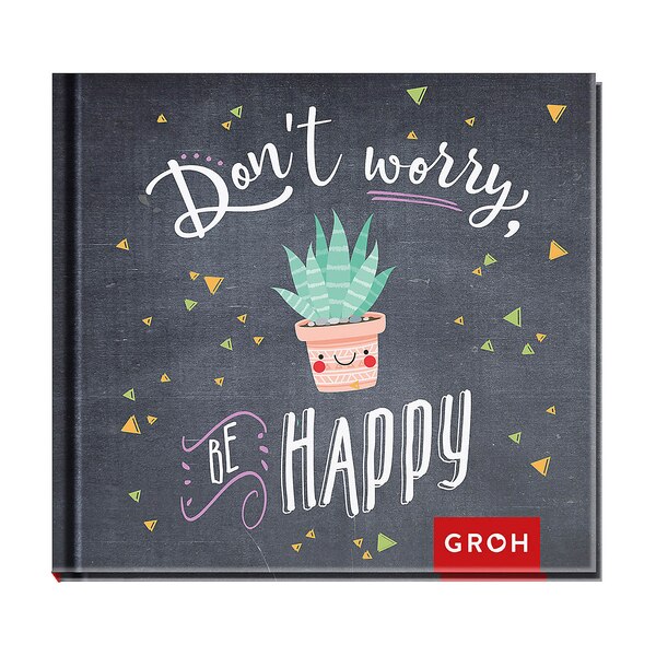 Livre Don't worry. Be happy!, gris foncé