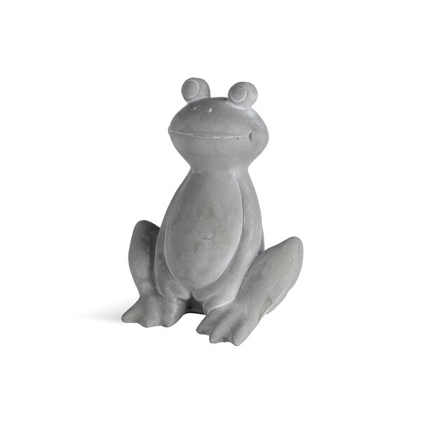 Deko-Figur Frosch , grau