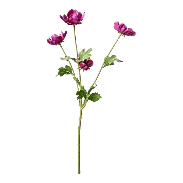 Kunstblume Anemonenzweig, violett