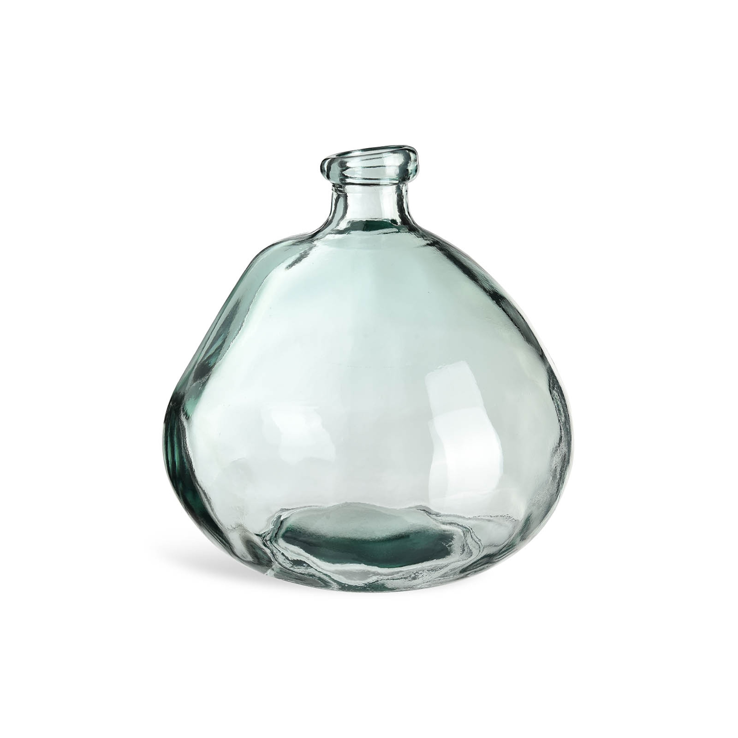 Vase Bottle; H:23cm; blaugrün