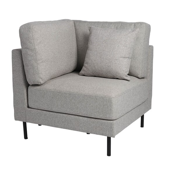 Sofa-Eckelement Lio, modular, grau