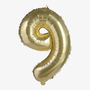 XL-Folienballon Nummer 9