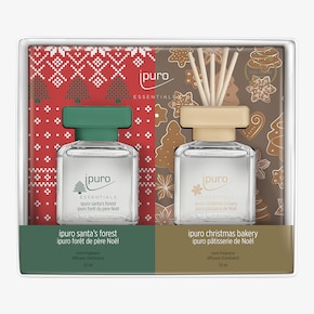 ESSENTIALS Set de parfum d'ambiance Santa's Forest & Christmas Bakery