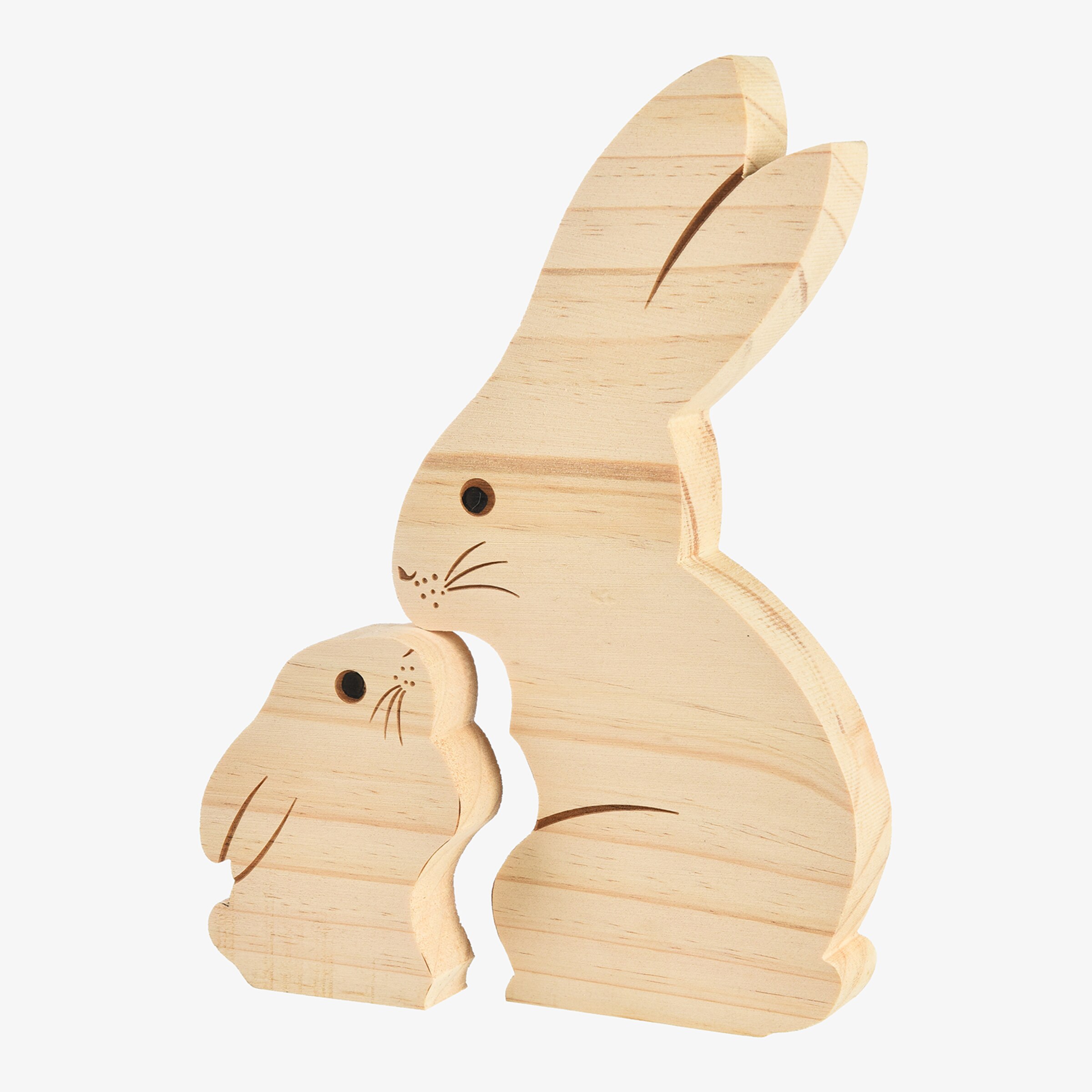 Figurine décorative Lapin en bois