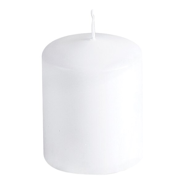 Bougie à bout rond Safe Candle, blanc