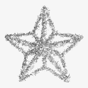 Pendentif décoratif étoile Lametta