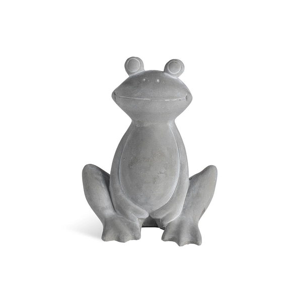 Deko-Figur Frosch , grijs