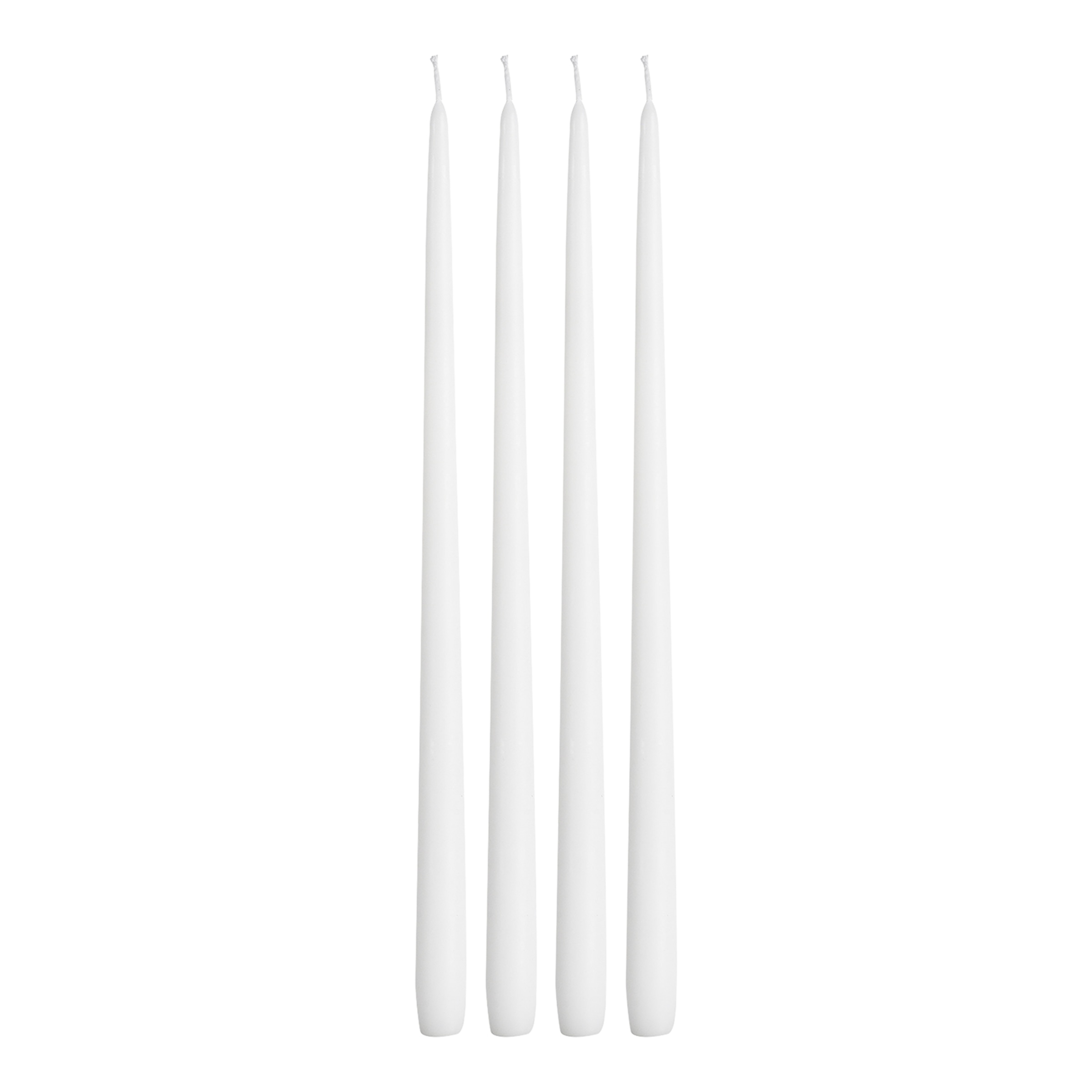 Spitzkerze 4er Set,D2,3xH40 cm,  weiss günstig online kaufen