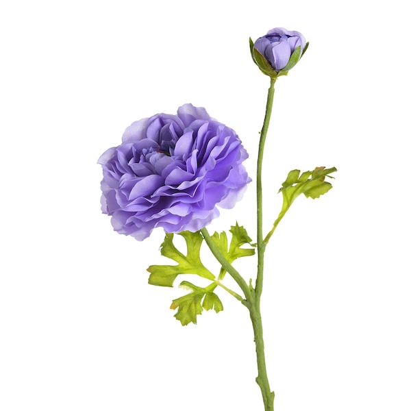 Fleur de tige artificielle Renoncule, lilas