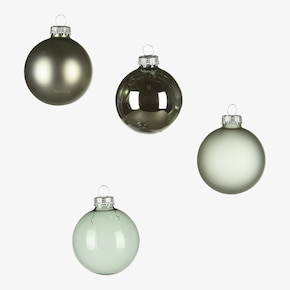 Set de boules de Noël en verre