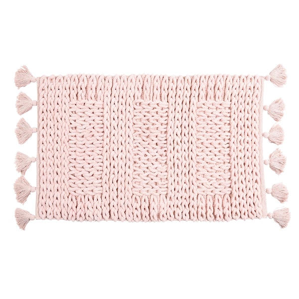 Badematte Heavy Knit, rosa