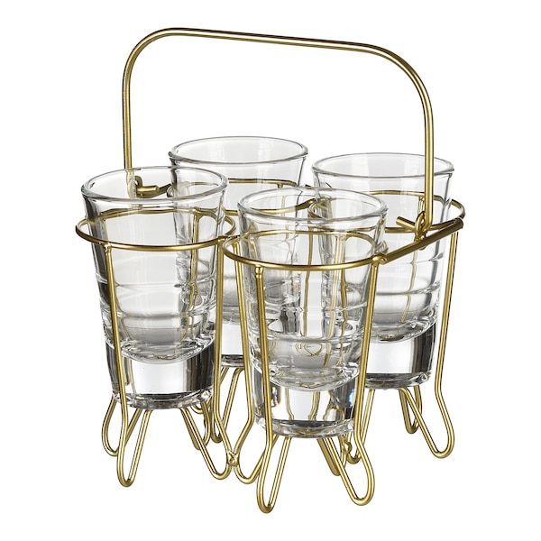 Gläser-Set Minidrinks, gold