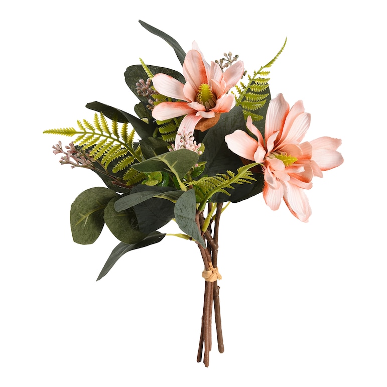 Kunst-Blumenbündel Magnolien & Eukalyptus