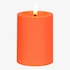 LED-Stumpenkerze Shiny Wax orange