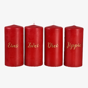 Set de bougies de l'Avent