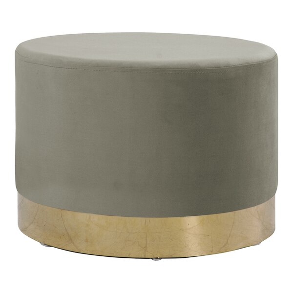 Samt-Pouf Marla, taupe