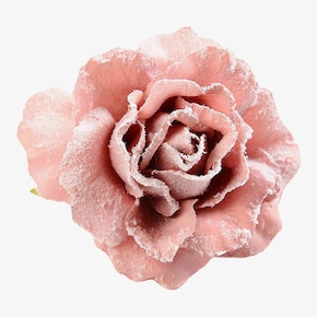 Kunstmatige bloem roos op clip