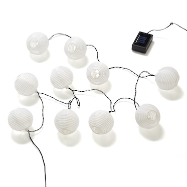 LED-Solar-Lichterkette Lampions