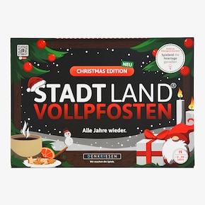 Spiel Stadt Land Vollpfosten Christmas Edition