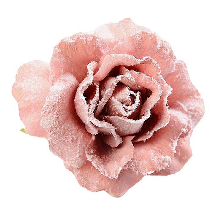 Kunstblume Rose auf Clip