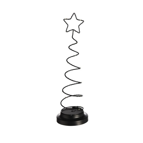 LED-Lichtobjekt Spiralbaum, schwarz