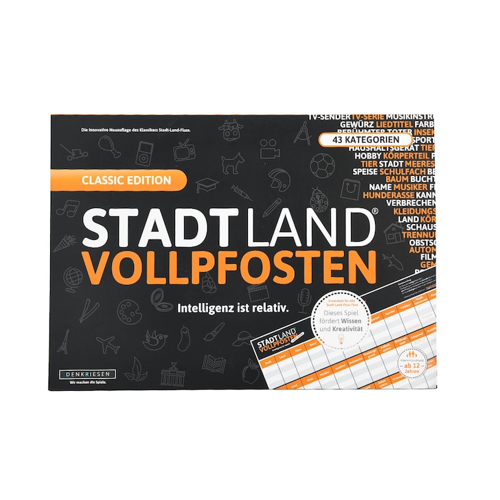 Kaartspel Classic Edition Stadt Land Vollpfosten