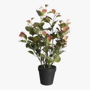Plante artificielle d'eucalyptus dans un pot