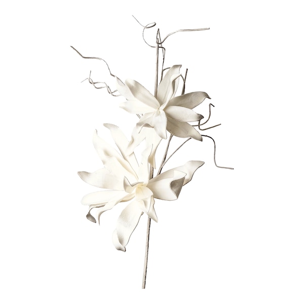 Softflower-Kunstblume, weiß