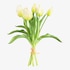 Umelý kvet zväzku Tulipány biela