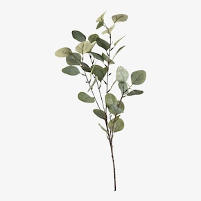 Branche artificielle d'eucalyptus, incandescente