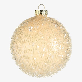 Boule de Noël en verre Glimmer Pearls