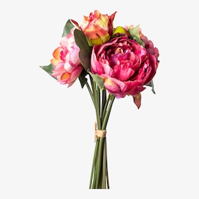 Bouquet de fleurs artificielles Päonie