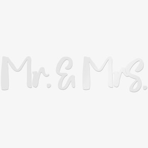 Nálepky na nárazník Mr & Mrs