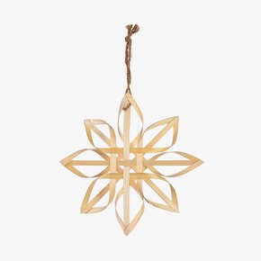 Pendentif décoratif étoile en bois Stella