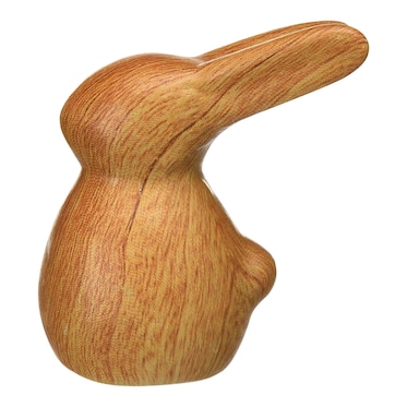 Deko-Figur Hase Wood Optic